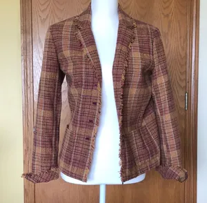 Coldwater Creek Plaid blazer thumbnail 1