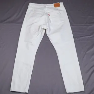 Levi's 501 Skinny Jeans‎ Women 28 White Distressed Button Fly High Rise Denim thumbnail 3