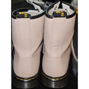 Dr Martens Taupe Zavala Combat Boots Mens 8‎ Womens 9 thumbnail 4