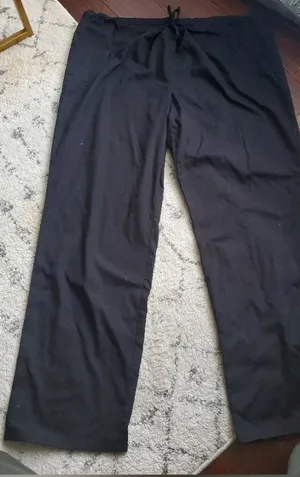 Scrubs pants in black basics straight leg size XL New women's thumbnail 1