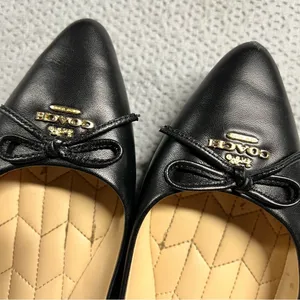 Coach Annabel Leather Ballet Flats in Black Size 6 EUC thumbnail 10