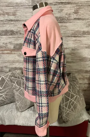 Plaid Boutique Button-Up Shacket  thumbnail 3