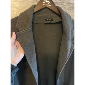 Quince Organic cotton knit blazer Heather brown size M cardigan open thumbnail 3