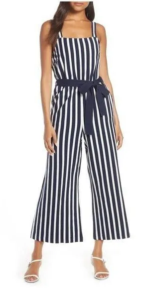 J crew stripe jumpsuit thumbnail 1