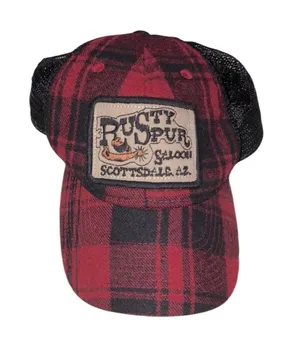 Rusty Spur Saloon Scottsdale Arizona red and black western hat mesh back thumbnail 1