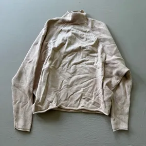 Beige Dolman Sleeve Mock-neck Sweater thumbnail 2