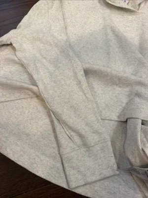 Athleta Coaster Crop Hoodie in Light Heather Gray Size XL - C30-132 thumbnail 5
