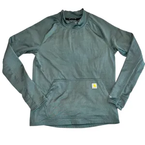 Women’s Carhartt Force Relaxed Fit Long-Sleeve Pullover Green Sz Sm thumbnail 2