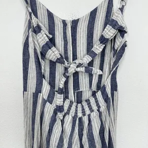 Rails Beachy Linen Wide Leg Jumpsuit Tank Resort Hawaii‎ Vacation Size Med thumbnail 9