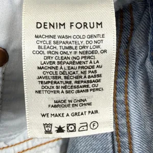 Denim Forum The 90s Mid-Rise Cargo Mini‎ Skirt Light Wash Blue Cotton Size 23 thumbnail 6