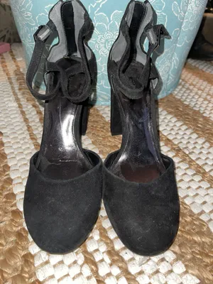 Bleecker and Bond Black Strap Heels Size 7.5 thumbnail 3
