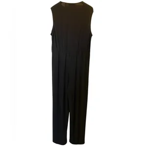 ANTTHONY Black V-Neck Surplice Sleeveless Stretchy Straight Leg Jumpsuit - Sz 1X thumbnail 7