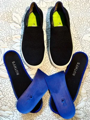 💥ROTHY’S The Original Slip On Sneaker Navy Knit Eco Friendly Women’s Sz 10💛 thumbnail 8