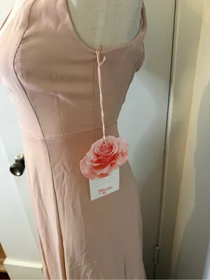 Show Me Your MuMu Dusty Blush V-Neck Maxi Dress Size XS thumbnail 4