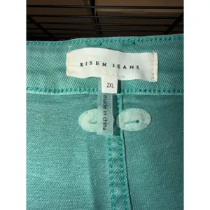 Risen Jeans Jade Green Cargo Pants Wide Leg High Rise NWT 2XL RDP5502X thumbnail 6