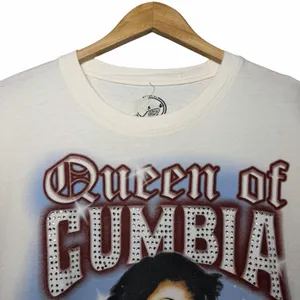Hot Topic Selena Queen Of Cumbia Graphic T Shirt Womens Size M White Rhinestone Tee‎ Y2K thumbnail 9