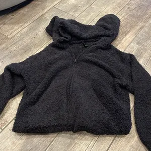 SKIMS black fuzzy onesie thumbnail 4