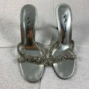 Nina 9M Jewel Peep Toe 3” Kitten Heels thumbnail 2