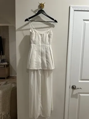 AMANDA UPRICHARD Christy Maxi Dress in Ivory Size Small thumbnail 7