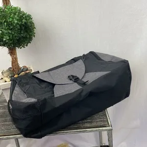 Savvi Slazenger Black & Gray Zip Close Sport Athletic Tote Bag NEW thumbnail 5
