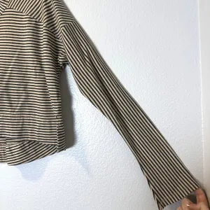 Free People Intimately Size-XS/T Lounge Top Seeing Stripes Cropped Slouch Henley thumbnail 7