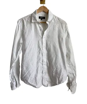 Quince White 100% Linen Oversized Button Down Shirt Womens Small thumbnail 1