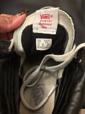 Vans Black and White High-Top Sneakers thumbnail 7