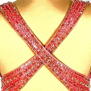 Glamorous New Pageant Prom Gown Sweetheart Neck Jeweled Pink Size 6 Glam A-line thumbnail 10