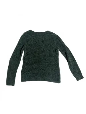 Karen Scott Women's Dark Green Knit V-Neck Sweater Size M thumbnail 3