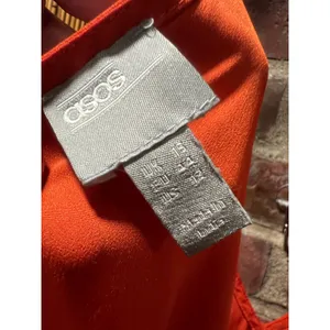 ASOS DESIGN Orange Boho Wide Leg Strappy Jumpsuit Size 12 Vacation Festival thumbnail 6