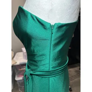 Cinderella Divine NWT Emerald Green One-Shoulder Gown Size M Formal Maxi‎ thumbnail 5