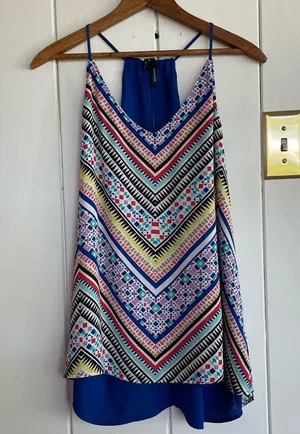 ⭐️ Maurices Colorful summery Tank Top Size Large thumbnail 1