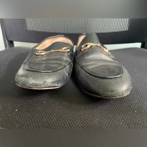 Coach Haley Leather Horsebit Loafer Black Gold Tone SZ 7.5 thumbnail 2