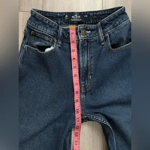 Hollister Dark Blue Ultra High-Rise Dad Jeans Size 00 Short thumbnail 8