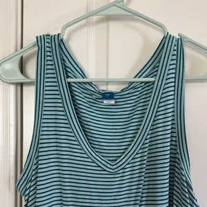 Old Navy Aqua Striped Tank Top / B9 thumbnail 3