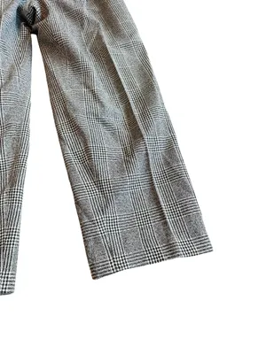 Alanni by Donny Brooke Black Houndstooth Plaid Trousers Wide Size 14 Women's thumbnail 5