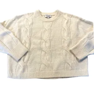 & Other Stories Sweater Womens XS Cream Scandi Cable Knit Wool Alpaca Blend thumbnail 2