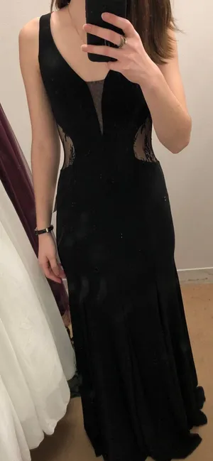 Dillard's Black Long Gown / Dress thumbnail 3