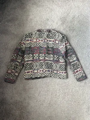Zara Jacquard Jacket Cardigan Medium thumbnail 3