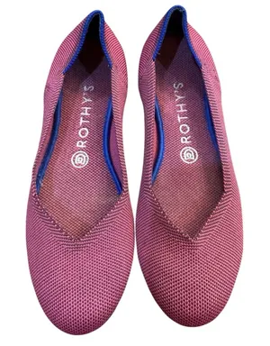 Rothy's Women's Size 8 The Flat Ballet Shoes Round Toe Color Purple thumbnail 1