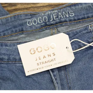 NWT Gogo Jeans Distressed Frayed Straight-Leg Jeans Medium White Wash Blue 20W thumbnail 7