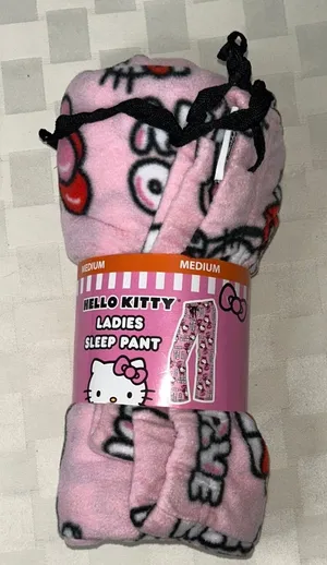 Hello Kitty Pink Fleece Lounge Pants thumbnail 1