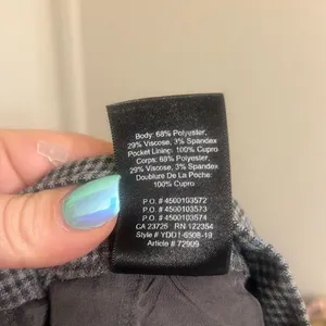 ✨Aritzia Babaton Conan Grey Check Plaid Sz 8 Pants✨ thumbnail 7