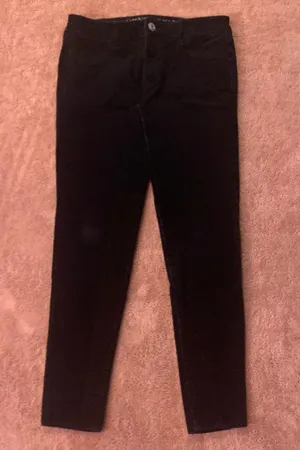 American Eagle Black Corduroy Jegging thumbnail 1
