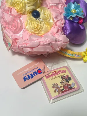 Disney Hong Kong Disneyland ShellieMay Bear Springtime Satin Rose Crossbody Bag thumbnail 13