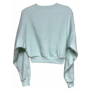 Aloha Island Alo Yoga Cropped Accolade Crew Neck Pullover Sweatshirt Spearmint Size Medium‎ thumbnail 2