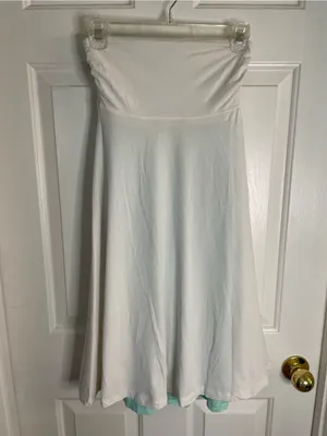 lululemon athletica Aqua Beat The Heat Skirt Dress Reversible Strapless Size XS thumbnail 8