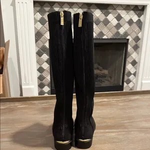 Kenneth Cole Wind‎ Stretch Riding Boots Black Suede Size 5 Classic Tall Boot thumbnail 8