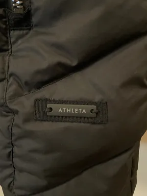 Athleta Women’s Black CYA Downieville Puffer Vest Goose Down Faux Fur Hood XXS thumbnail 3