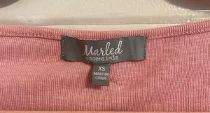 𝅺marled Essentials Prink Short Sleeve Top Size XS thumbnail 4